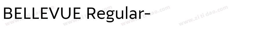 BELLEVUE Regular字体转换